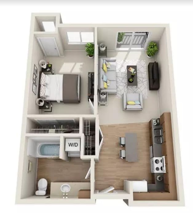 Floor Plan - 1x1 - B1.1