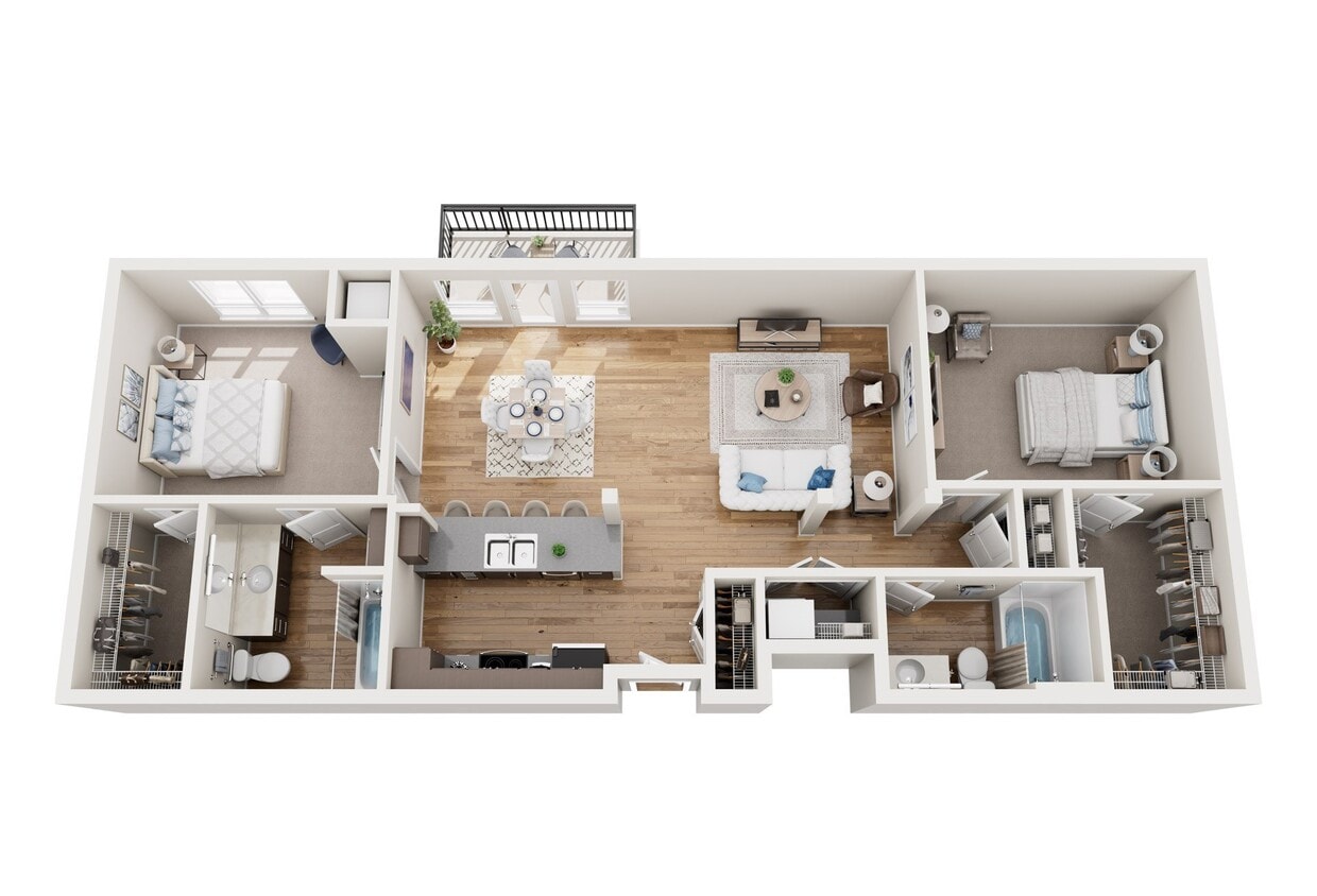 Floor Plan - 2x2 - 3.1
