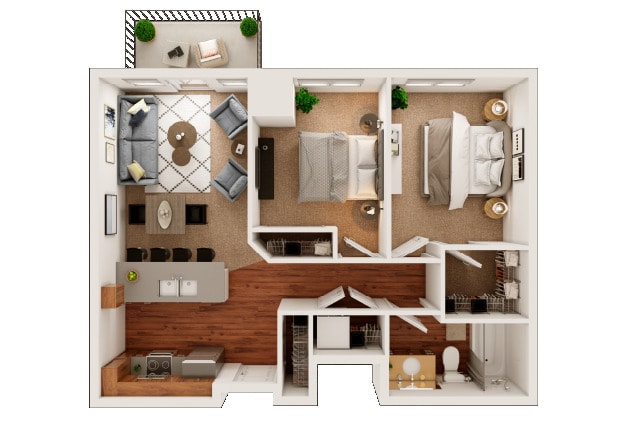 Floor Plan - 2x1 - C1