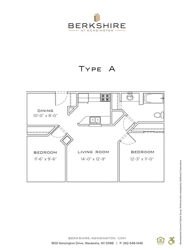 Floor Plan - 2 Bedroom A