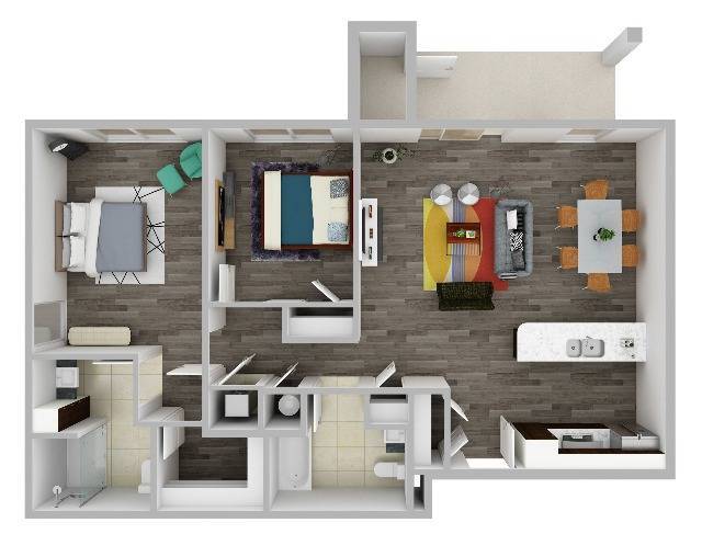 Willow 3D Floor Plan - Willow