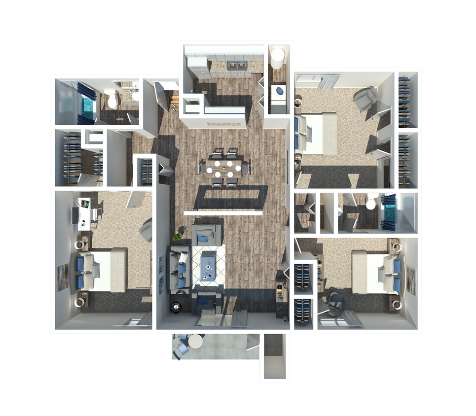 3B - 3 Bedroom 2 Bath