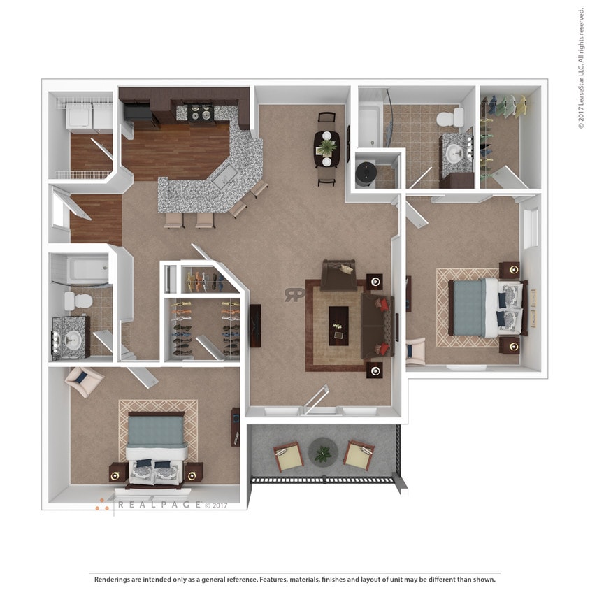 Floor Plan - 2 BD Craftsman Select