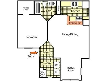 1BR/1BA - One Bedroom One Bath