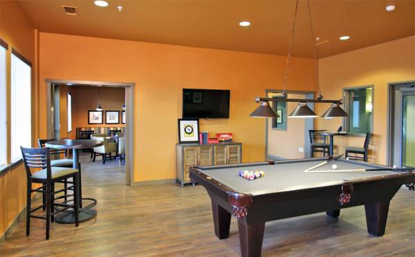 Billiards Room - Affinity at Fort Collins 55+ Apartments