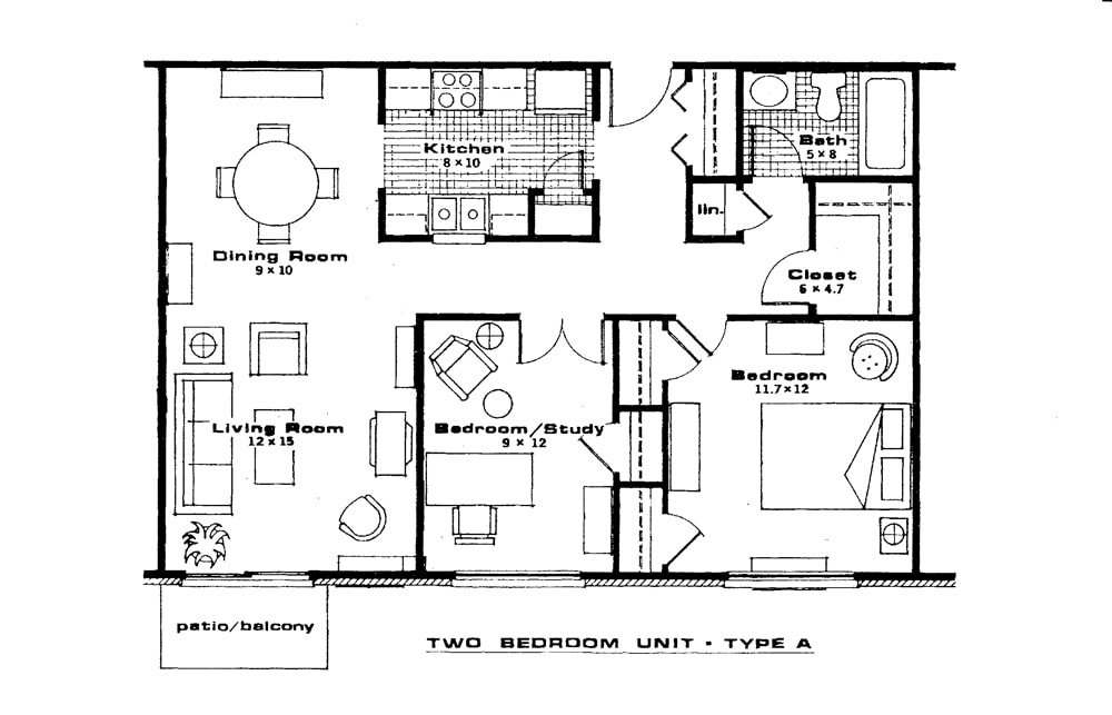 2BR/1BA - Trinity II