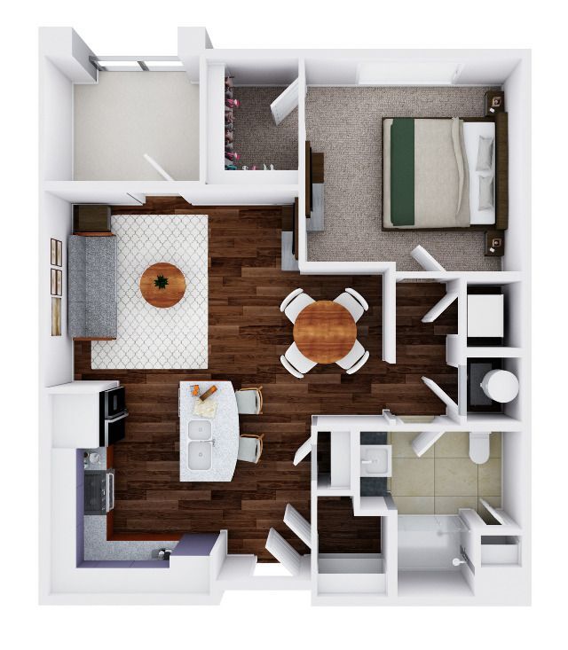 Bellini 1D-P | 1 bed / 1 bath - Bellini "Deluxe"