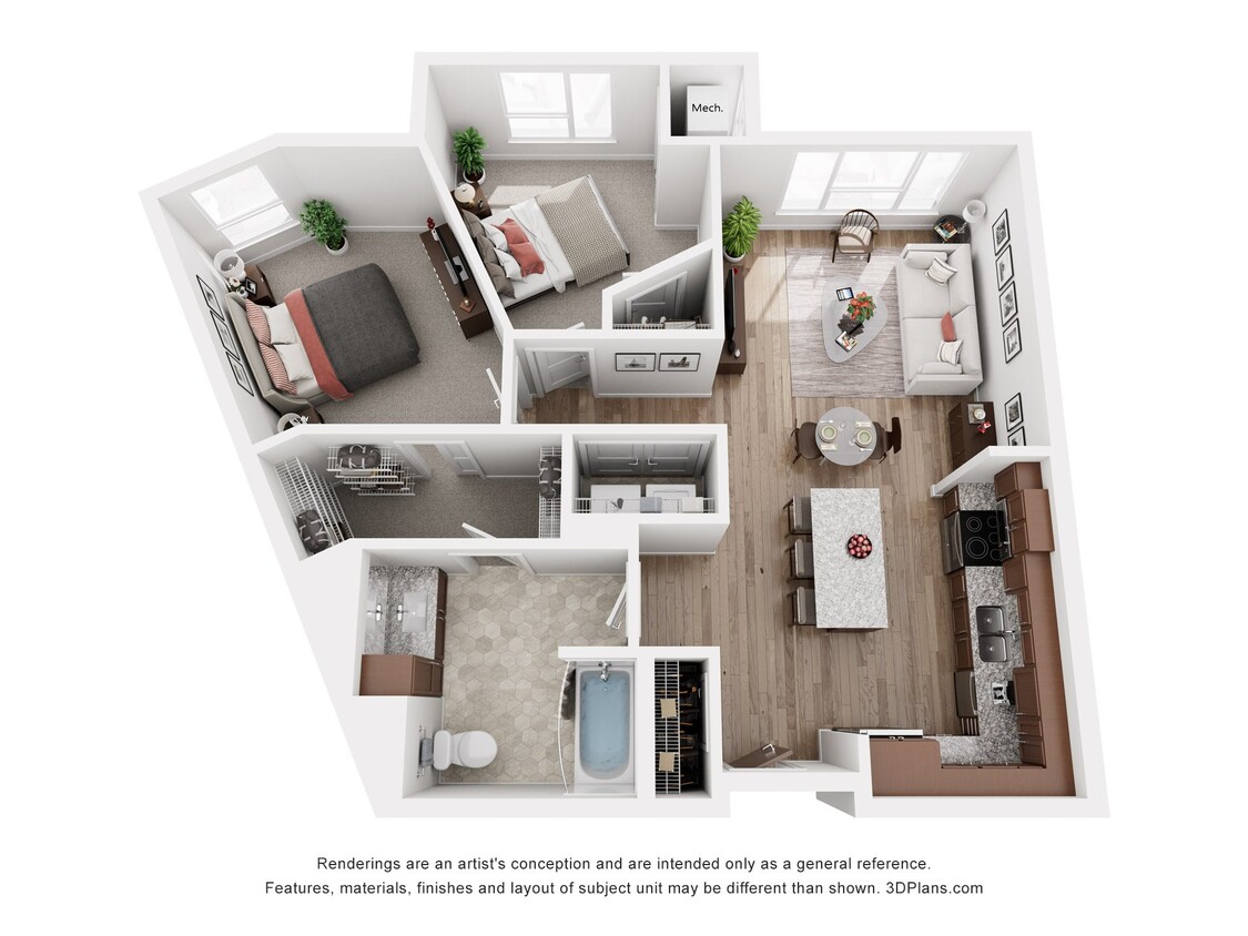 Floor Plan - 2 Bedroom B1