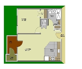 1BR/1BA - 1 BR 1BA