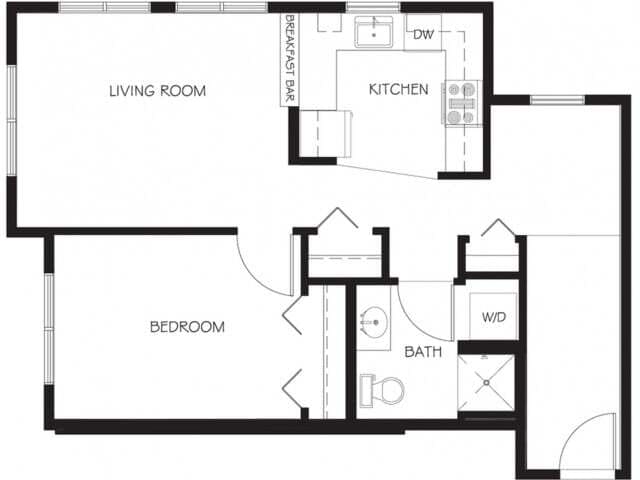 Floor plans are artist’s rendering. All dimensions are approximate. Actual product and specifications may vary in dimension or detail. Not all features are available in every apartment. Prices and availability are subject to change. - A31