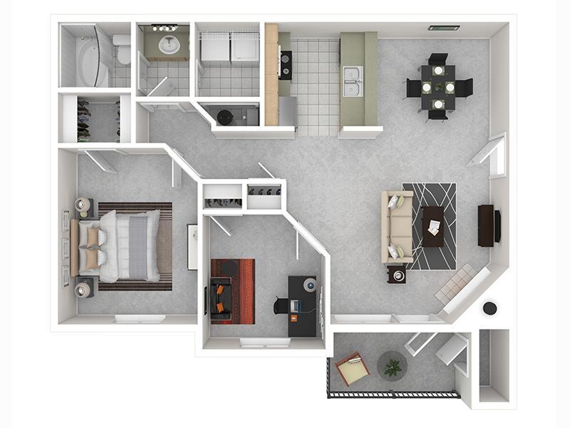 Floor Plan - 1 x 1 D