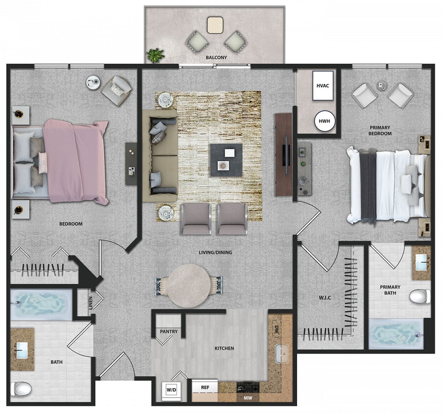 Floor Plan - 2 Bedroom I