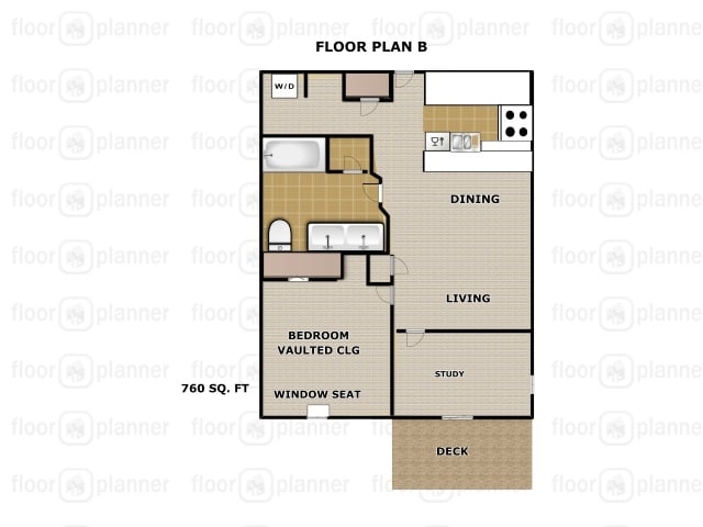Elm - 2 Bedroom 1 Bath
