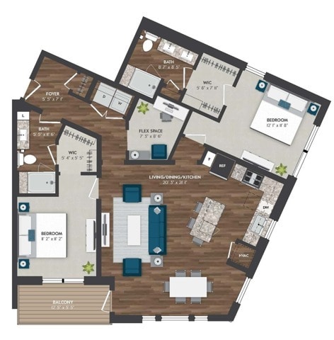 C10 | 2x2 | 1304 sq ft - C10