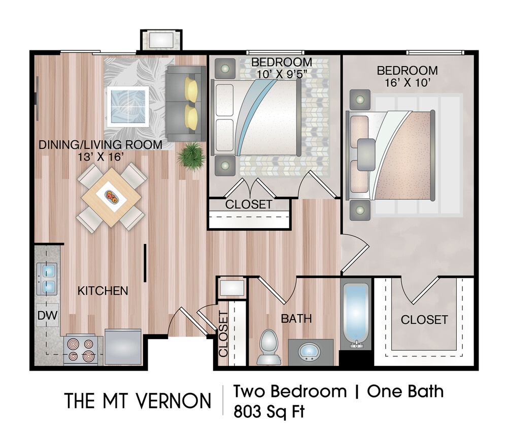 803 Sq. Ft. - The Mt. Vernon Premium Plus (Active Sr. Community)