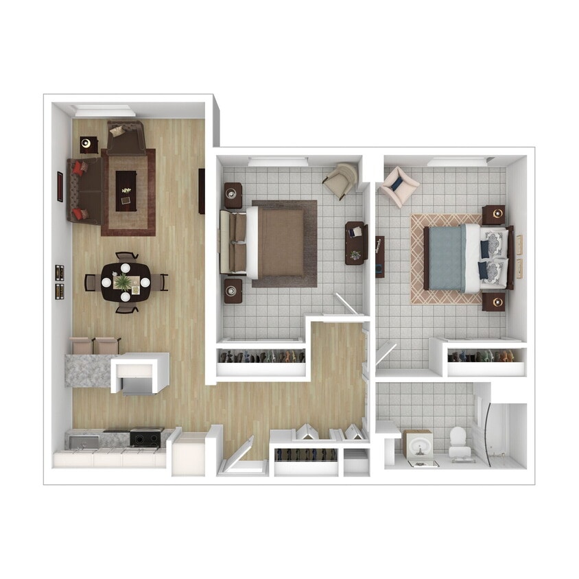 Floor Plan - 55+/Accessible - INCOME RESTRICTED - 99 Kent Stree