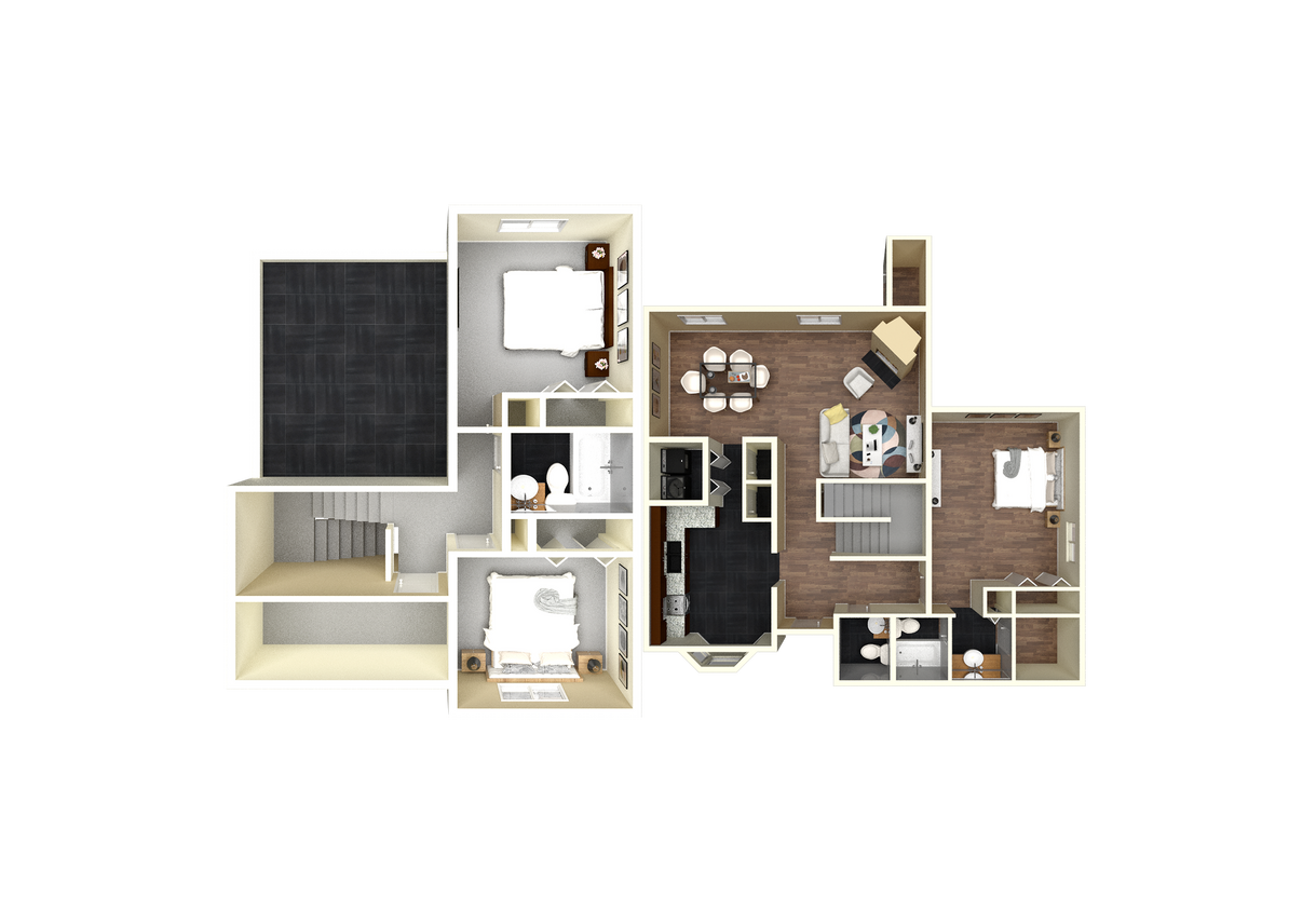 3 Bedroom - 3 Bedroom 2.5 Bath