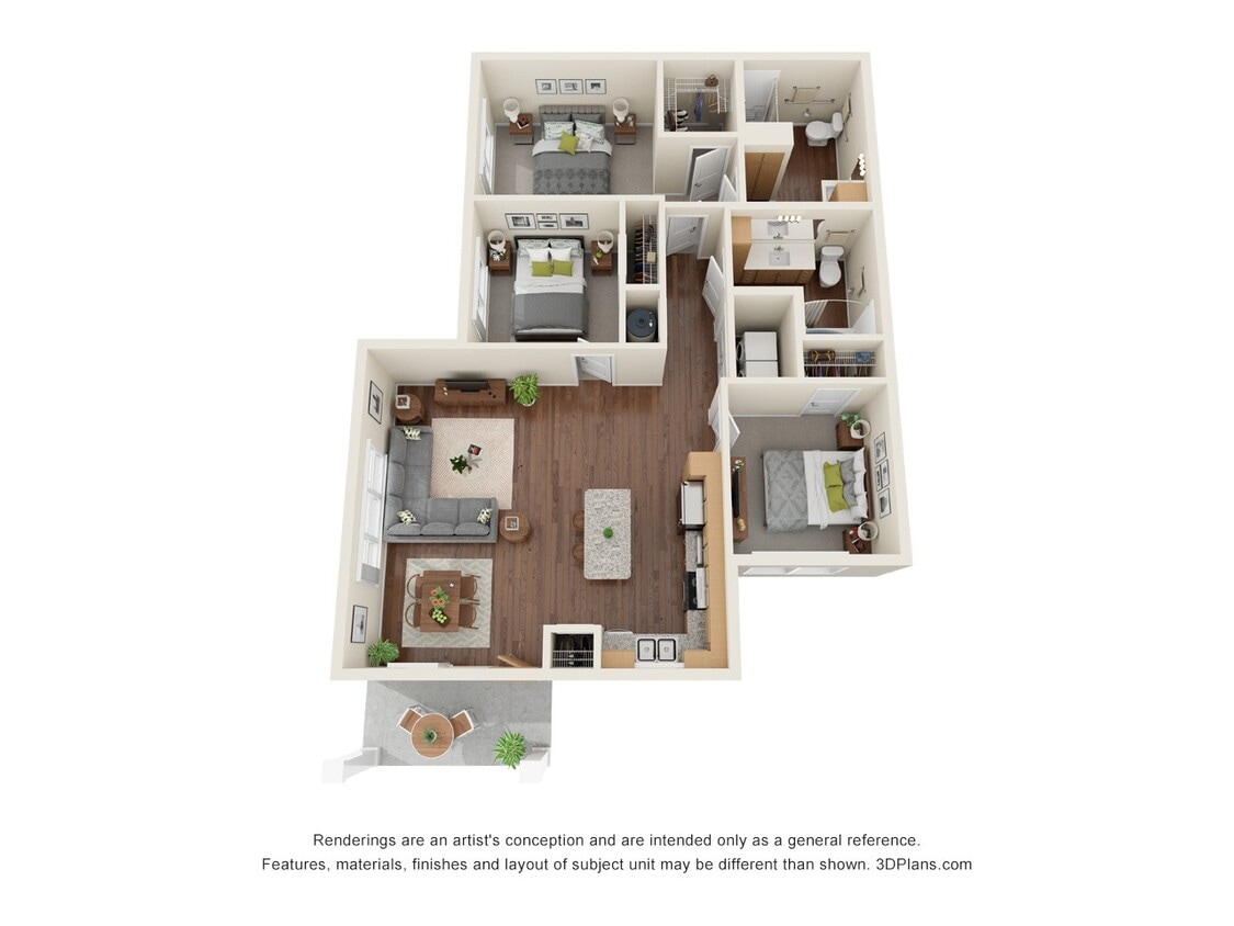 Floor Plan - C1A (Wheelchair Accessible) - Cottage
