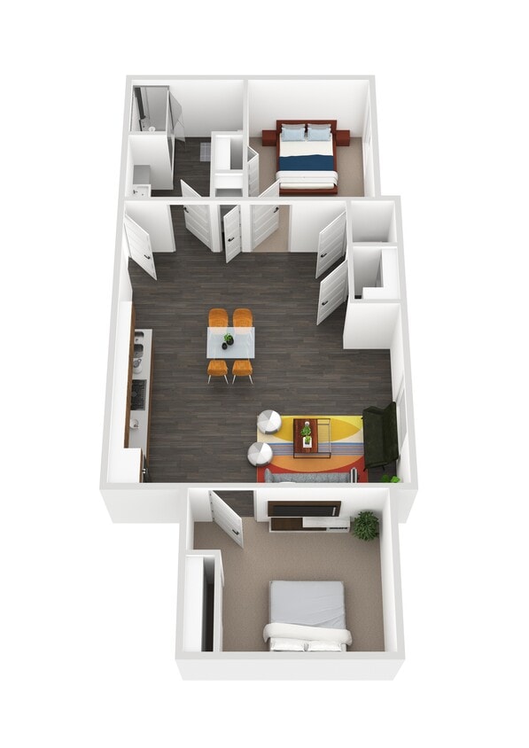 Floor Plan - Small Two Bedroom