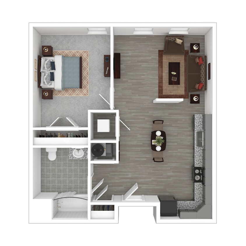 1B 3D Furnished - 1B