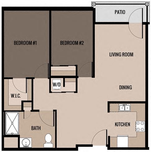 Floor Plan - Two Bedroom