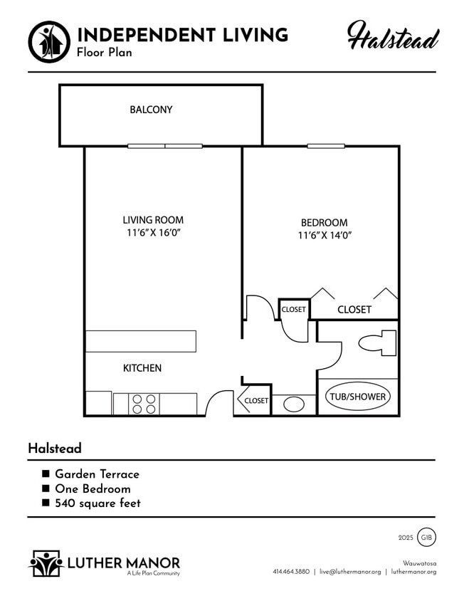 Floor Plan - The Halstead