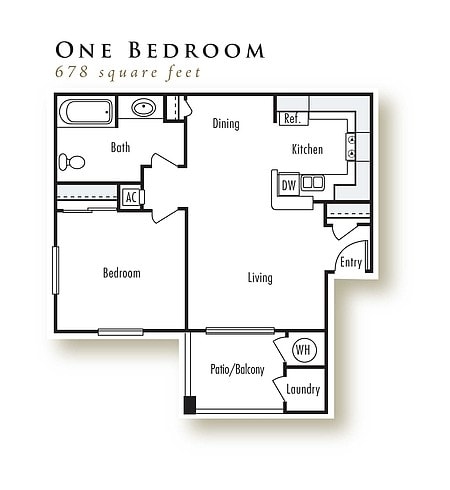 1BR/1BA