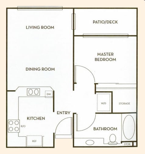 1BR/1BA