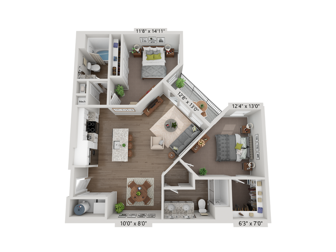 Floor Plan - B3 - Garnet