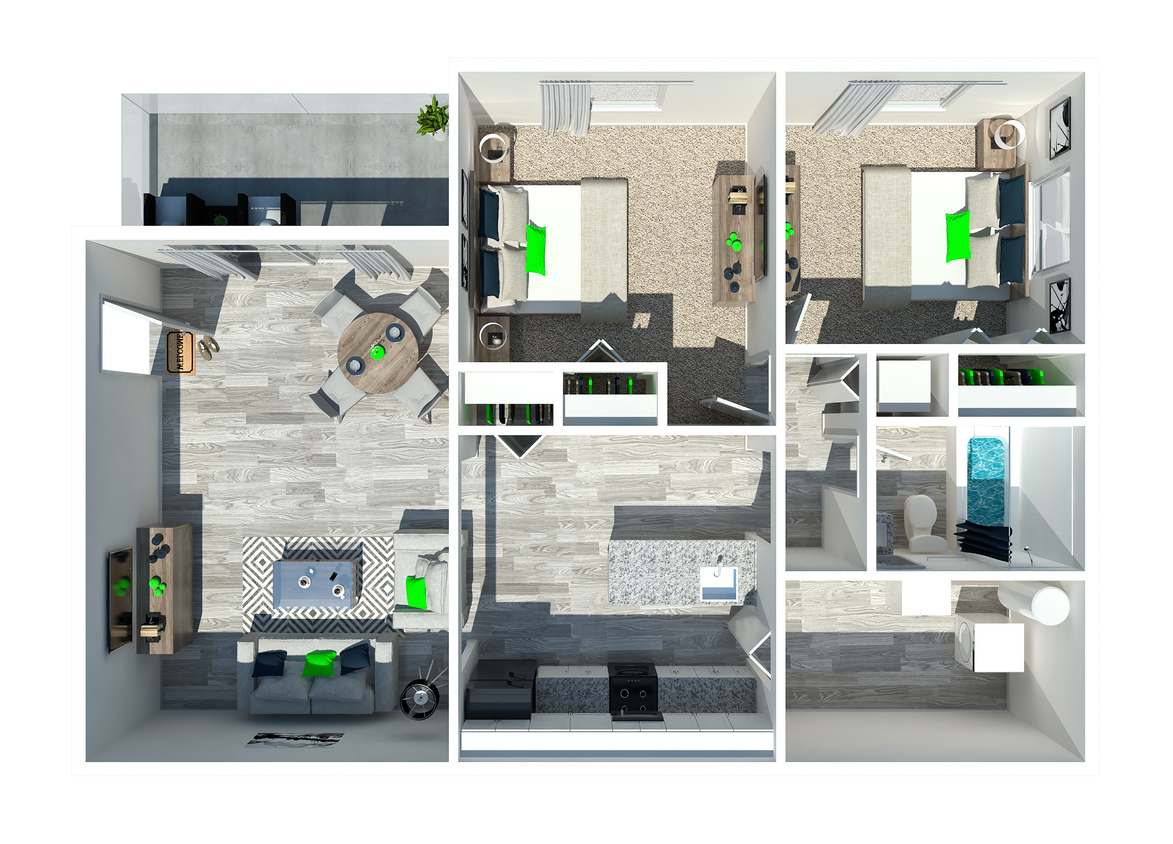Two Bedroom - 2 Bedroom