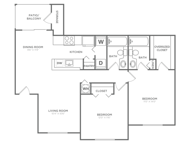 The Villages | 2x2 | 1100 SF - ?The Villages (1100 SF)