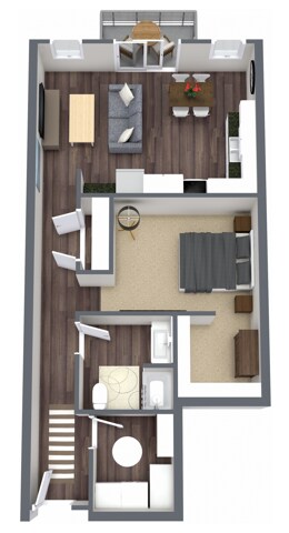 Studio, 1 bathroom - S7