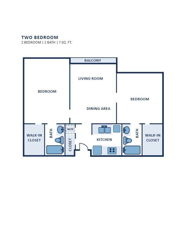 Floor Plan - Two Bedroom