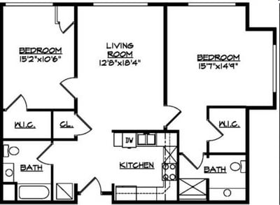 Princeton E - Two Bedroom D2