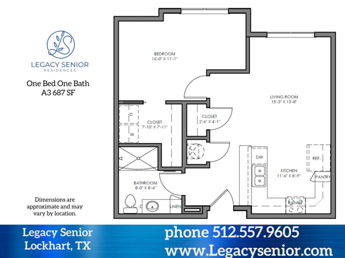Floor Plan - 1x1 A3 60%