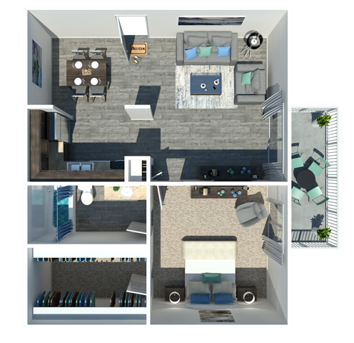 One Bedroom One Bathroom - One Bedroom One Bathroom