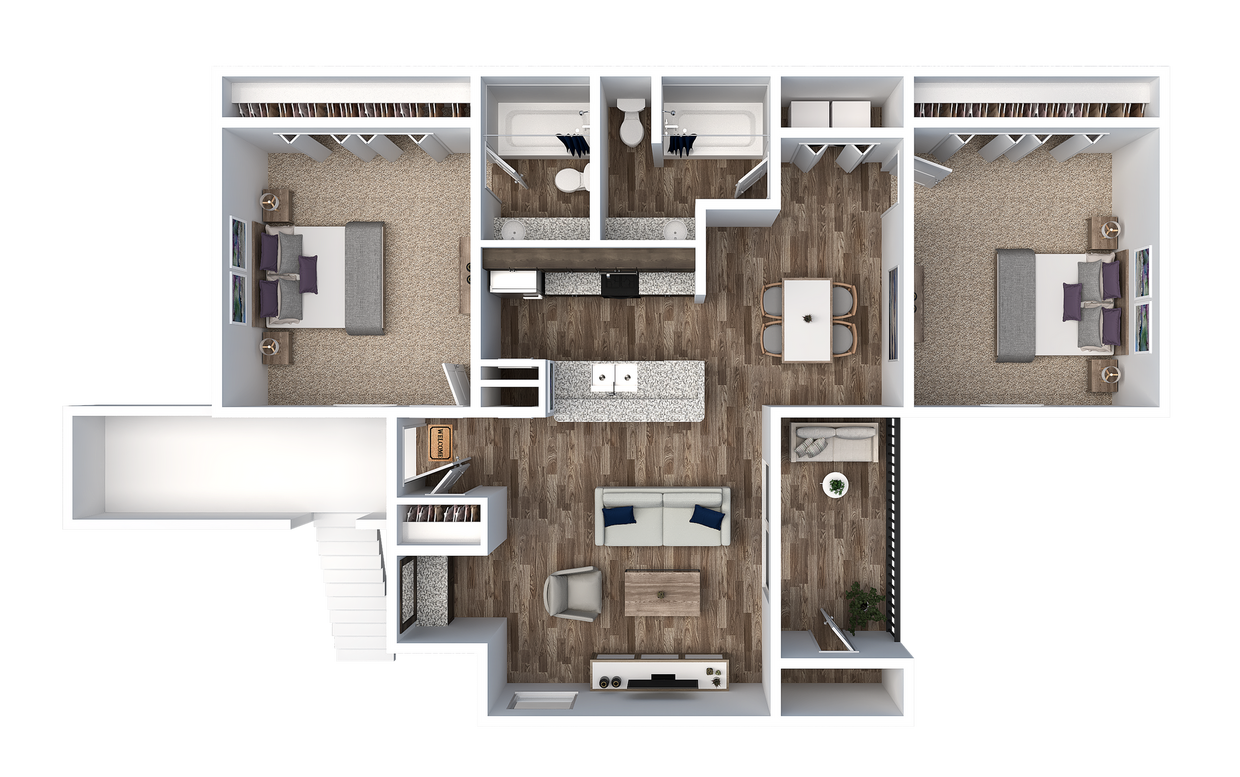 2 Bedroom 2 Bathroom - The Preserve