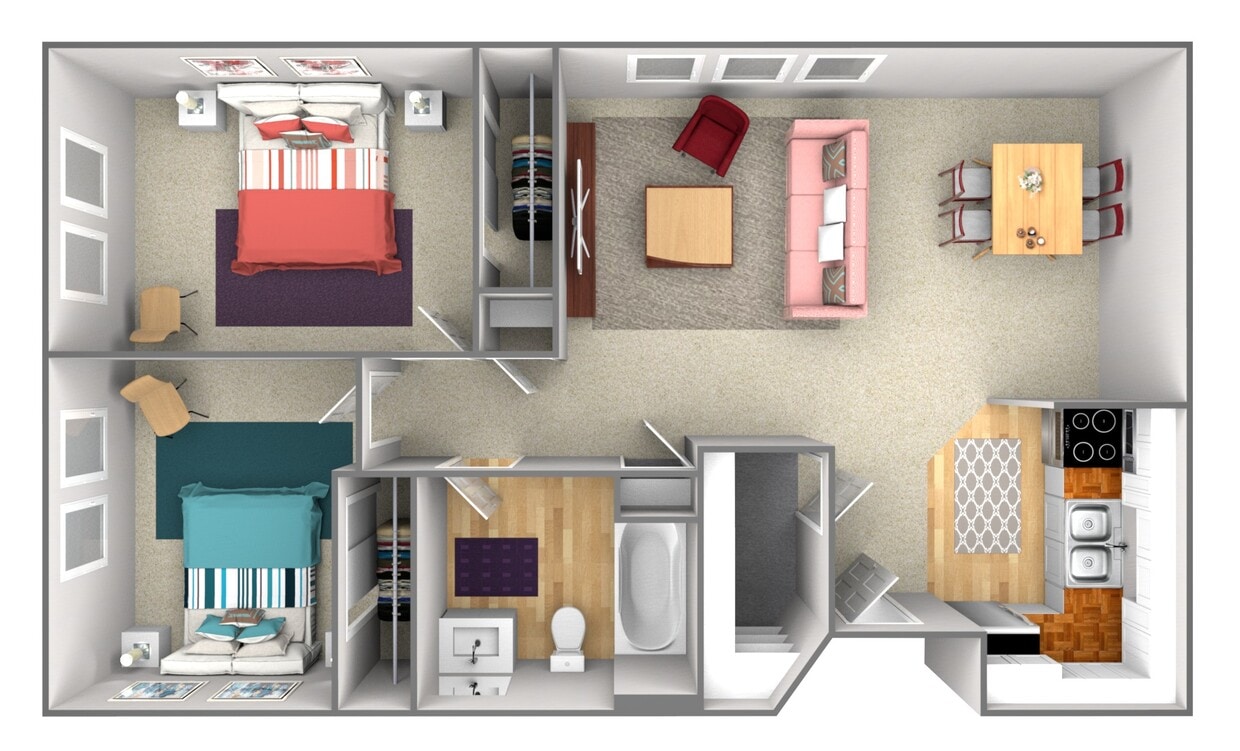 Floor Plan - Two bedroom