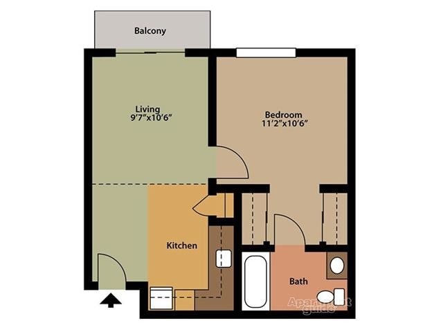Floor Plan - 1X1