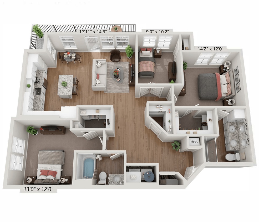 Floor Plan - C1A - Sapphire Alt