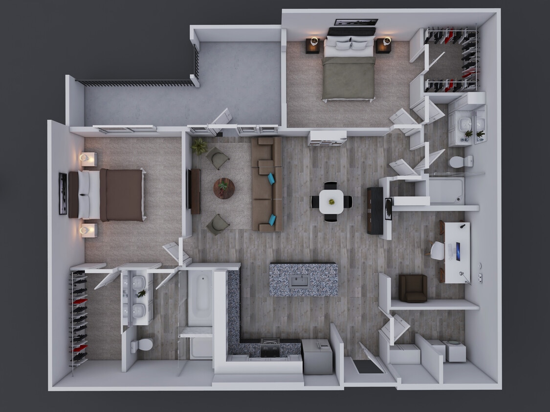 Pflugerville 3D Floor Plan_B4 - B4 AFF 140
