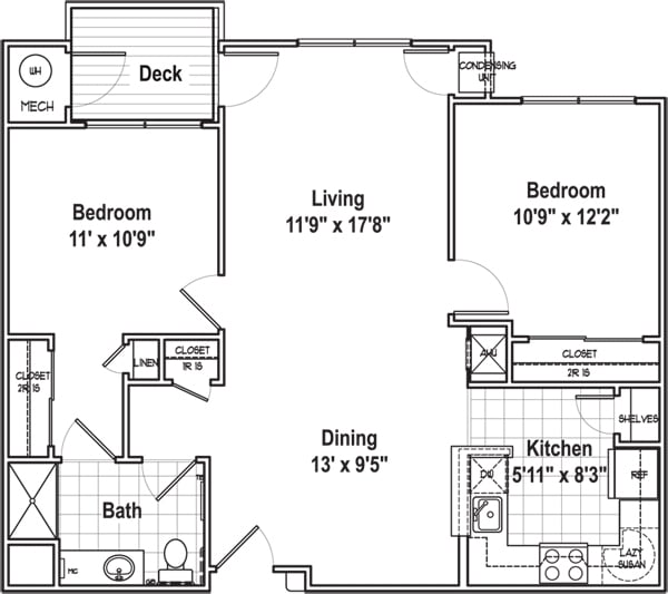 PHASE II- - Phase II - Two Bed One Bath