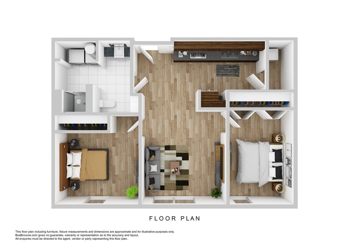 HW 2 A 2B1B - 2 Bedroom 1 Bath
