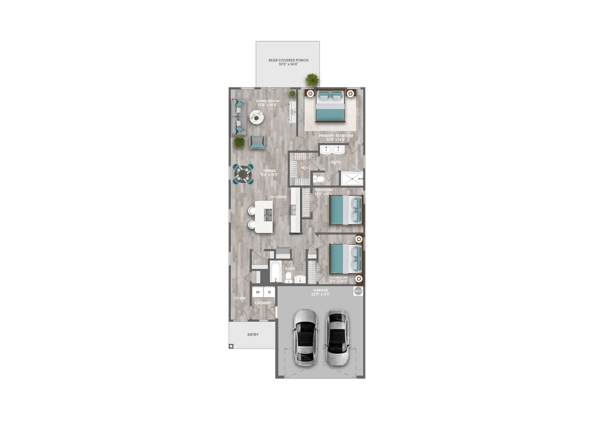 Floor Plan - The Beachgrass