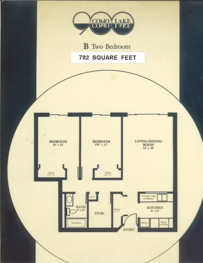 Floor Plan - 2 bedroom small
