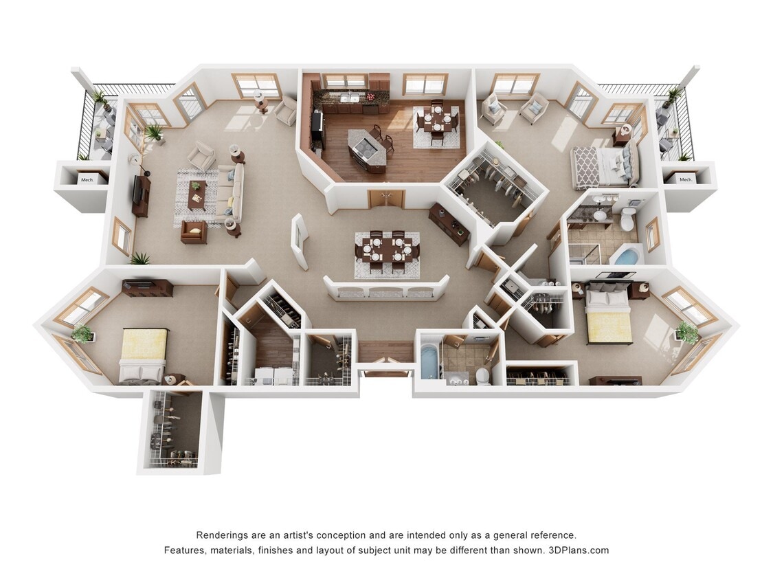 Floor Plan - 3 Bedroom Penthouse