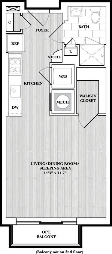 Floor Plan - Studio