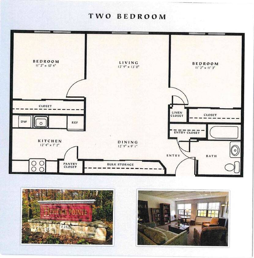 Floor Plan - Two Bedroom