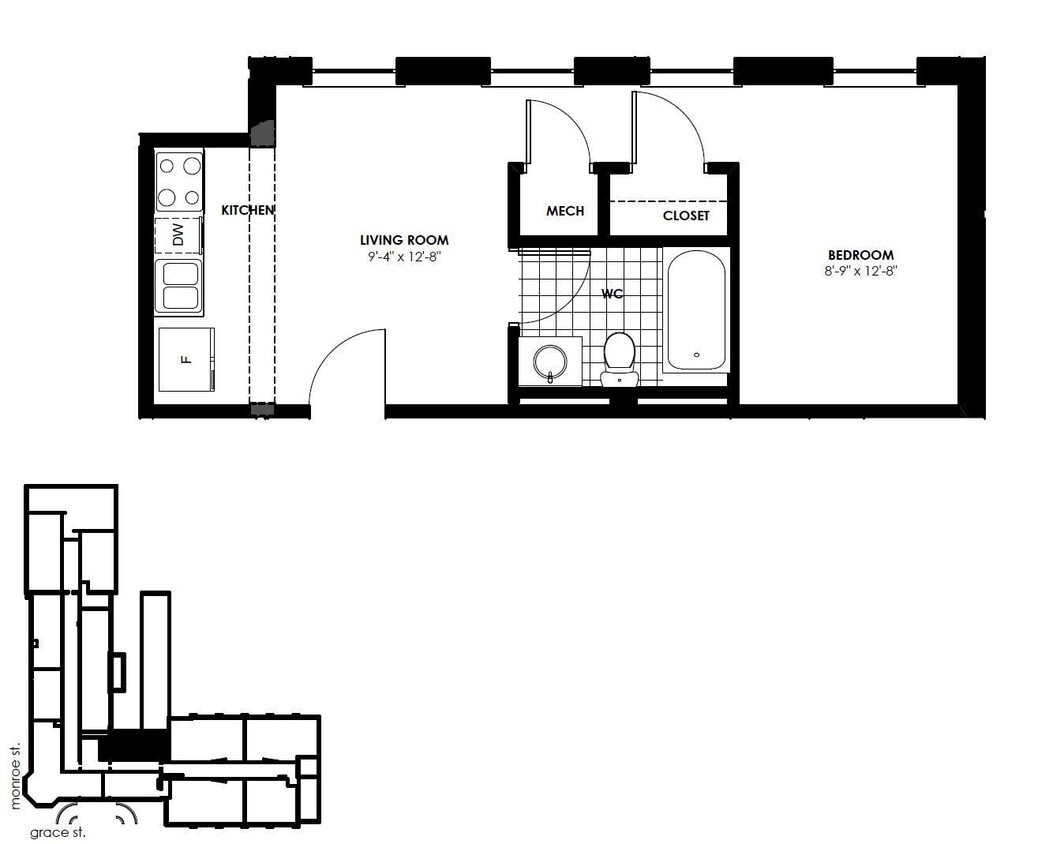 Floor Plan - 1B | 1B - 461