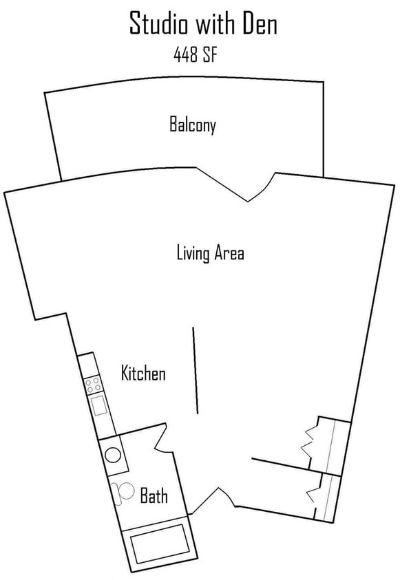 Studio - Larger Studio- Retirement Community